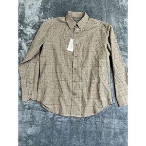 Cremieux Signature Collection Supima Cotton & Cashmere Plaid Shirt L NWT